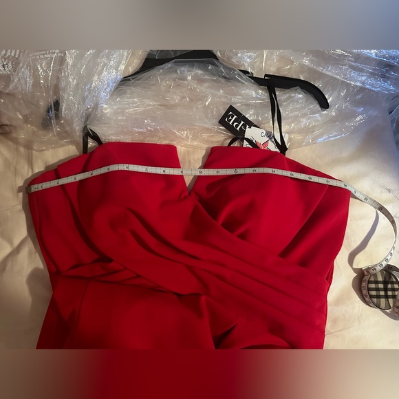 NWT Red strapless dress 💃 by Xscape size 12 Made in the USA - Picture 12 of 15
